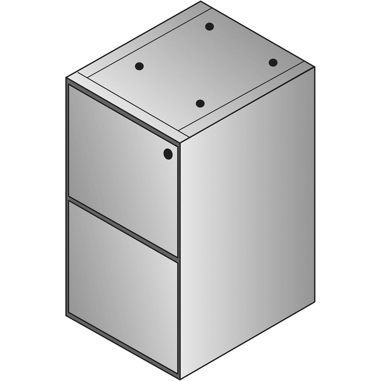 Sonoma File/File Credenza Pedestal